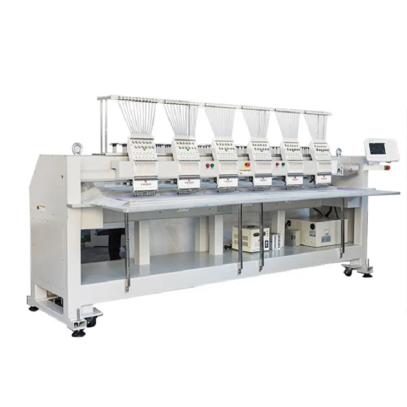 multi heads embroidery machine
